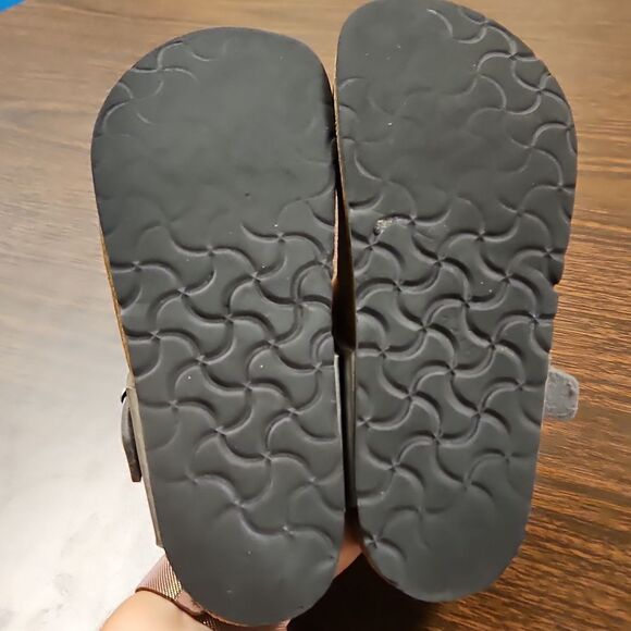 Birkenstock Gizeh Sandals Silver Leather Size 35 - Picture 6 of 6